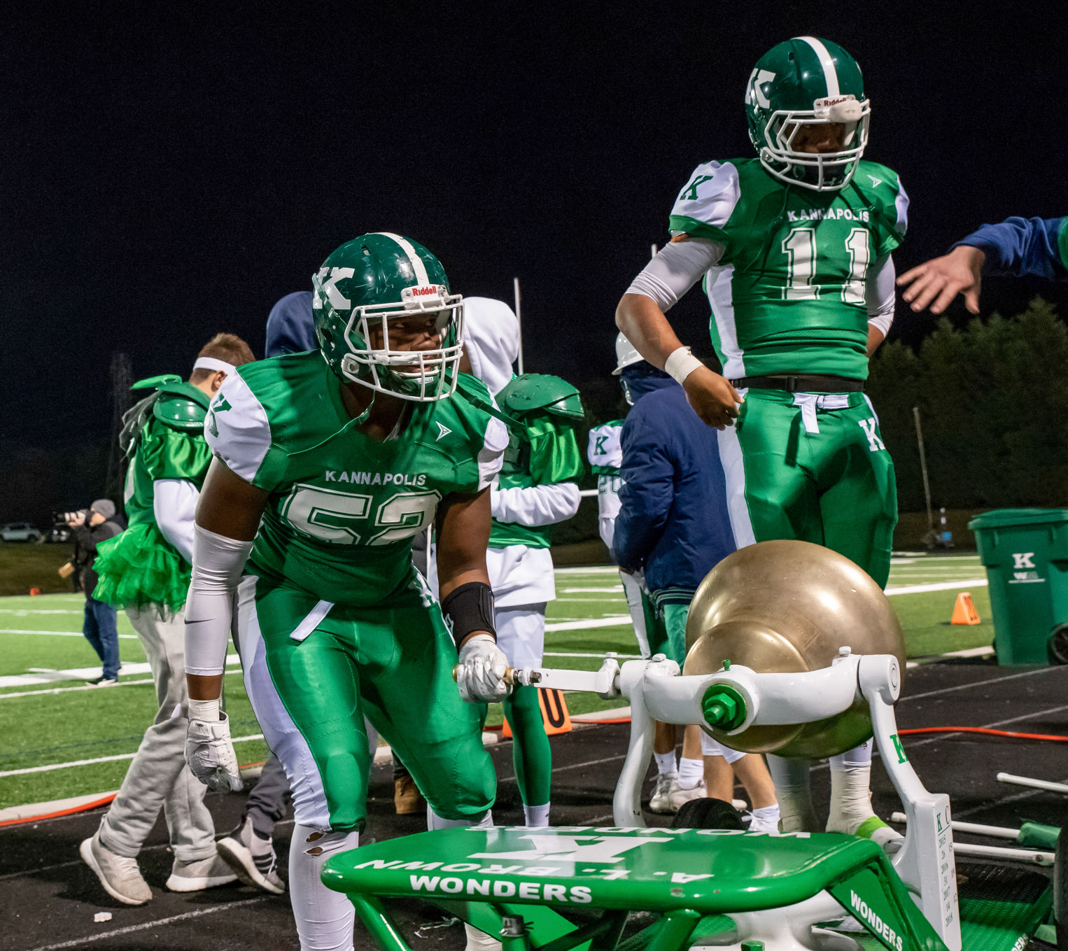 the annual Battle of the Bell high school football game